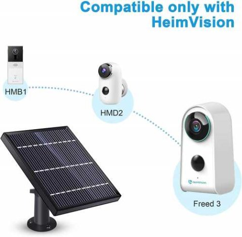 Camera de supraveghere pentru exterior Heimvision HMD3 + Panou solar, Smart, WiFi, IP65, 1080P